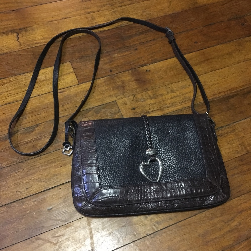 Brighton crossbody black and brown